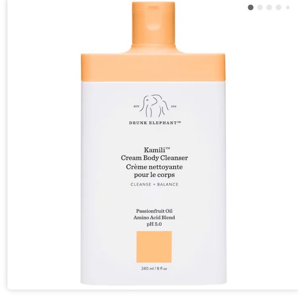 Drunk Elephant Other - Drunk Elephant Kamili Cream Body Cleanser - Peach and White 8.0oz